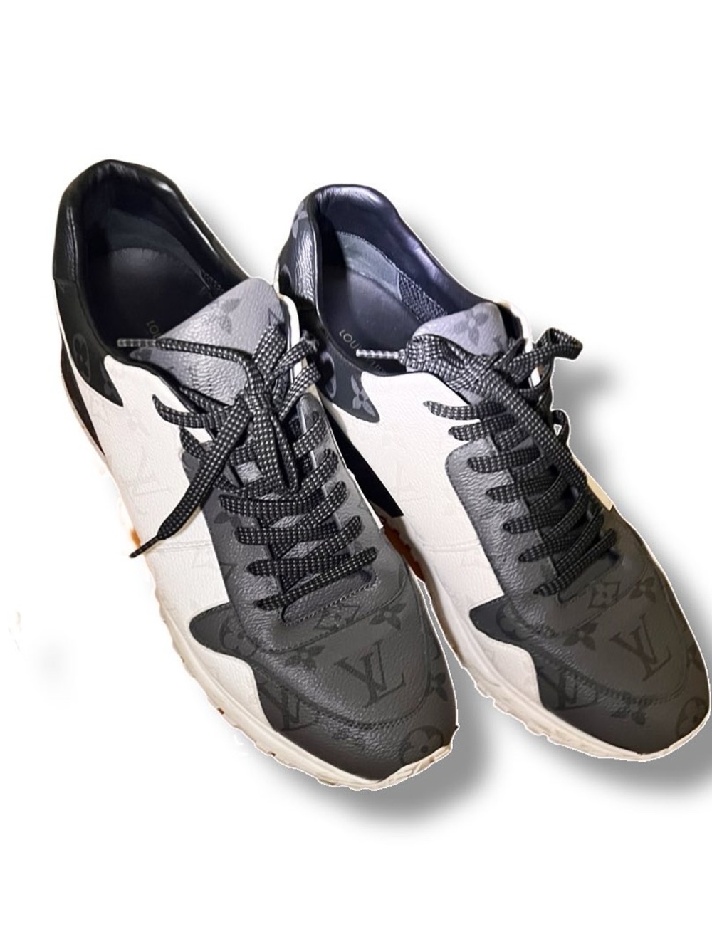Louis Vuitton Gray & White Monogram Runner Sneakers - Picture 5 of 5